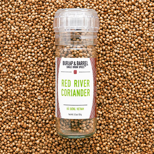 Red River Coriander - Single Origin Spice & Seasoning: 1.0 oz grinder top jar