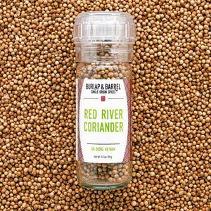 Red River Coriander - Single Origin Spice & Seasoning: 1.0 oz grinder top jar
