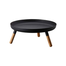 Countertop Pedestal Tray (5" H)  - Steel + Wood