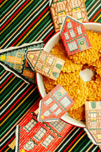 Blue Cottage Die Cut Card - Winter Cottage Collection