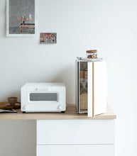 Bread Box - Vertical - Steel + Wood