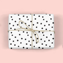 POLKA DOTS B&W Gift Wrap Sheets