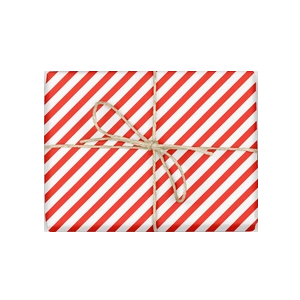 Candy Cane Stripe Gift Wrap