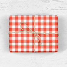 RED BUFFALO PLAID Gift Wrap Sheets