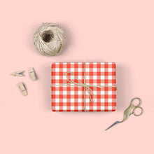 RED BUFFALO PLAID Gift Wrap Sheets