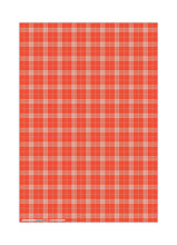 RED HOLIDAY PLAID Gift Wrap Sheets