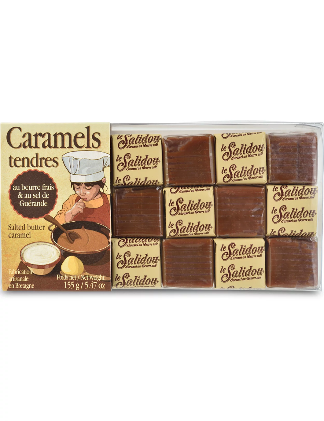 Caramels Tendres Squares with Fleur de Sel