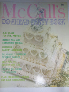 McCall's Do-Ahead Party Book by Food Editors of McCALL'S