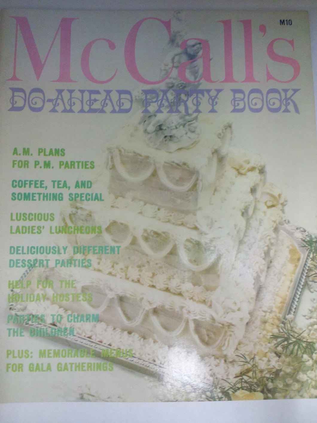 McCall's Do-Ahead Party Book by Food Editors of McCALL'S