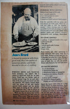James Beard's Lentil recipes in Family Circle, framed
