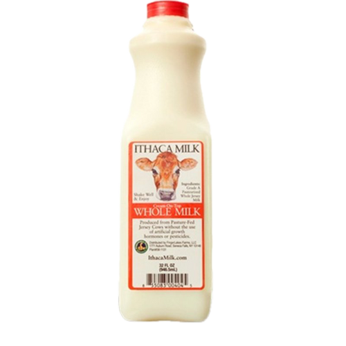 Ithaca Whole Jersey Cow Creamline Milk (Quart)