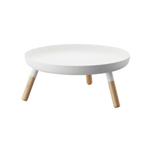 Countertop Pedestal Tray (5" H)  - Steel + Wood