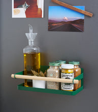 Magnetic Storage Caddy - Steel + Wood