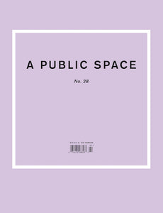 A Public Space No.28 Edited by Brigid Hughes