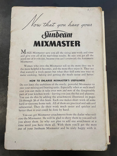 Sunbeam Mixmaster