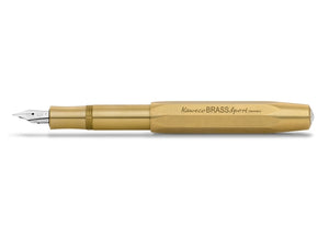 Kaweco Sport Fountain Pen: Brass, M nib