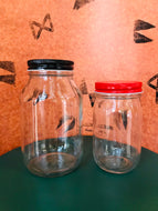One Piece Metal Mason Jar Colored Lids, Regular Mouth