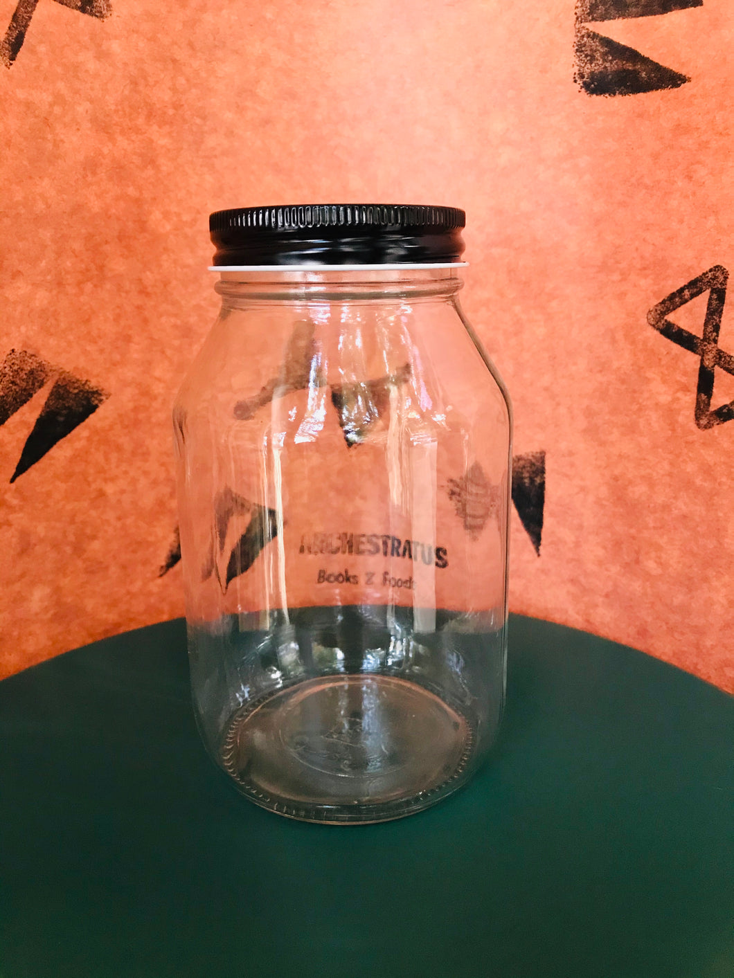 Clear Glass Mason Jar, Regular Mouth, w/ No Lid, 32 oz