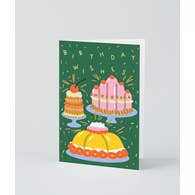 Birthday Wishes Cakes Card with Foil