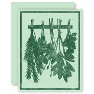 Drying Herbs Card