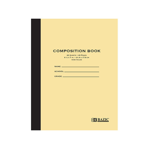 Manila Cover Composition Book