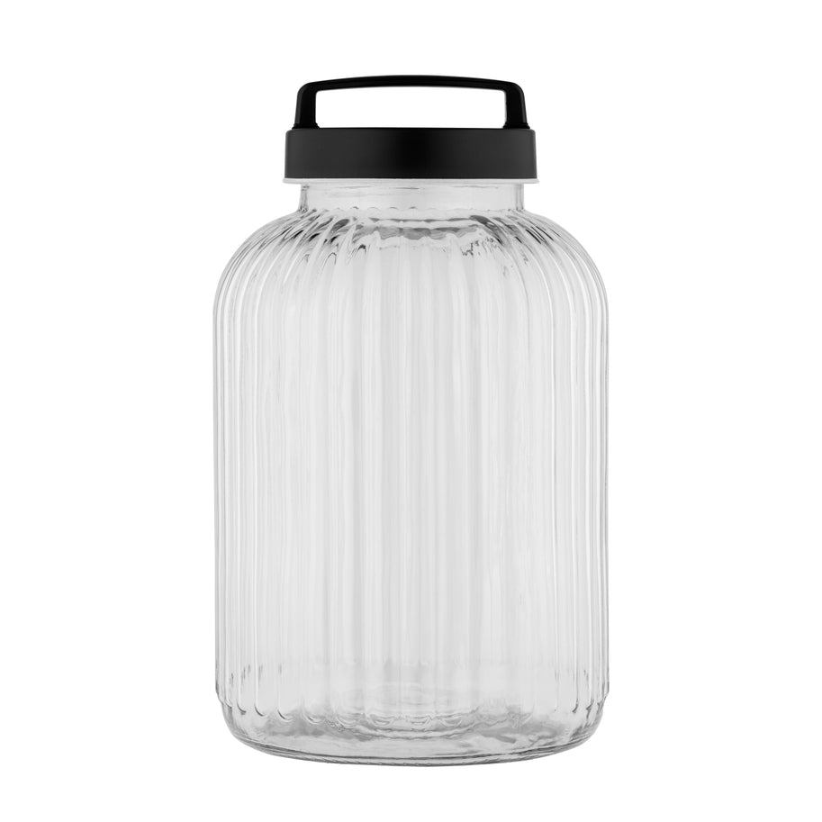 Glass Canister with Screw Lid & Handle--Large