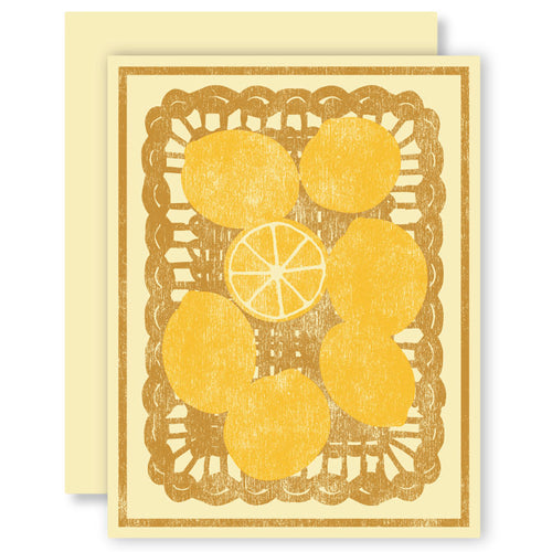 Basket of Lemons Card