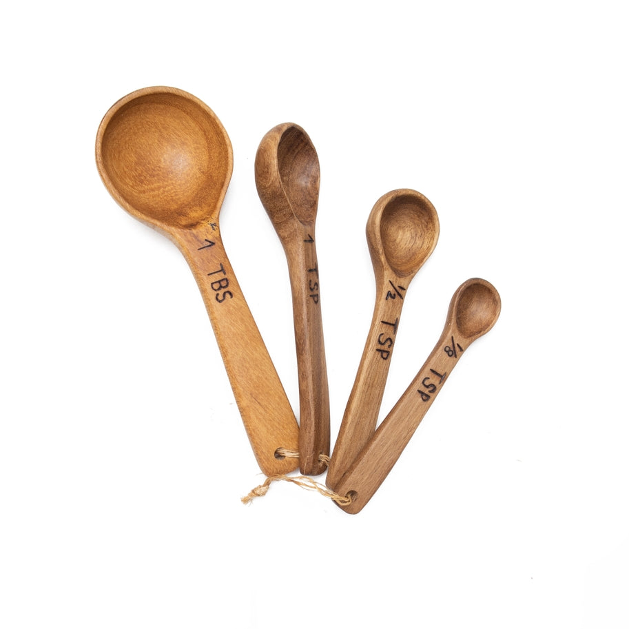 Wood Measuring Spoon Set--Laurelwood