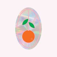 Orange Sun Catcher Decal