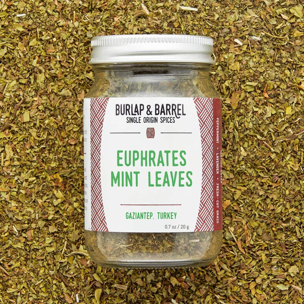 Euphrates Mint / Burlap + Barrel