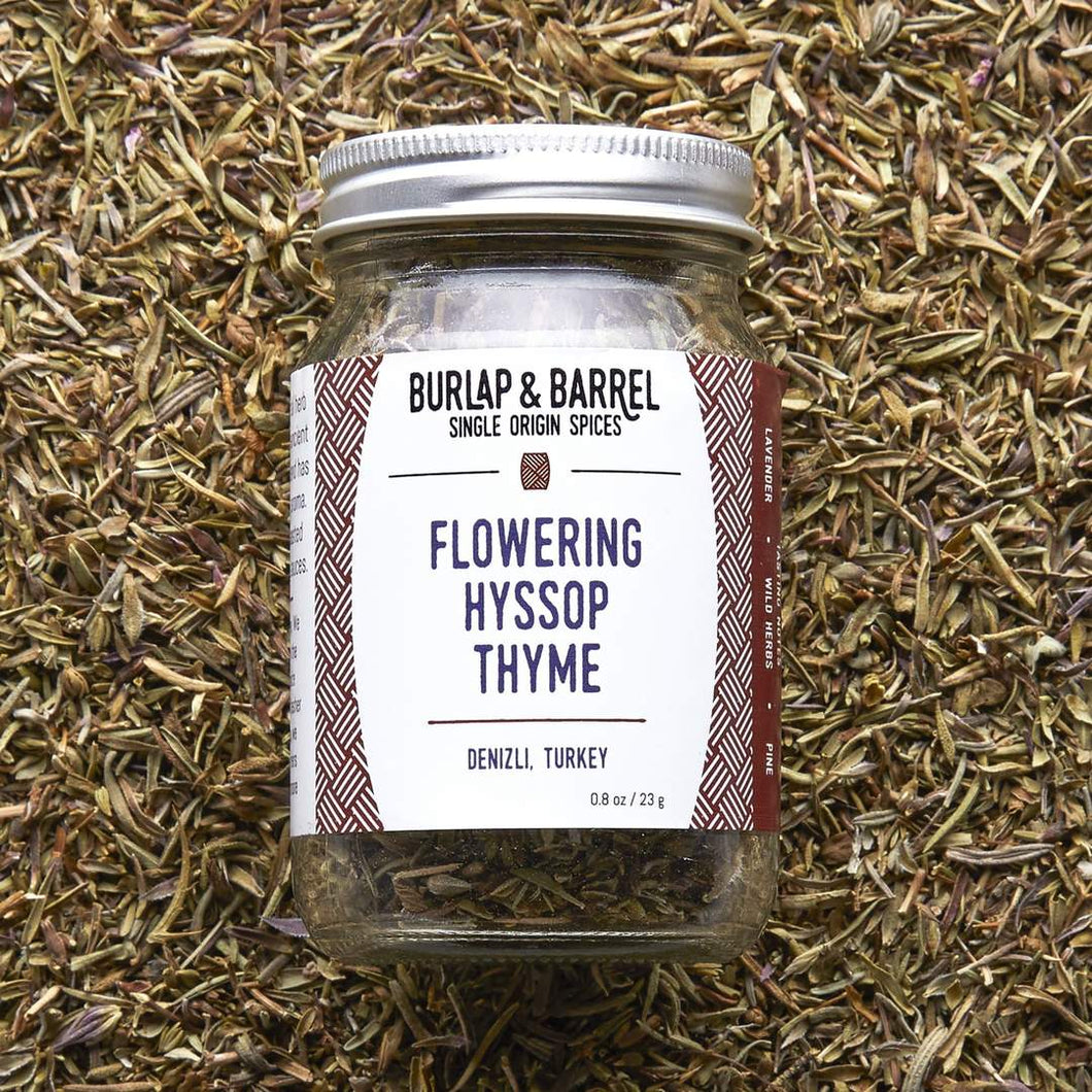 Flowering Hyssop Thyme / Burlap + Barrel