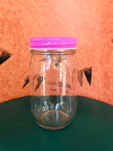 One Piece Metal Mason Jar Colored Lids, Regular Mouth