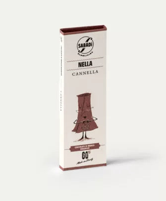 Sabadi Nella Organic Traditional Modica Chocolate w/ Cinnamon 60%, 50 g