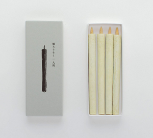 Daiyo Sumac Wax Candle White No 3 (4 pc Pack)