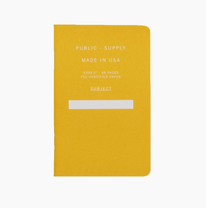Public-Supply Pocket Notebook Yellow