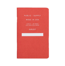 Public-Supply Pocket Notebook Red