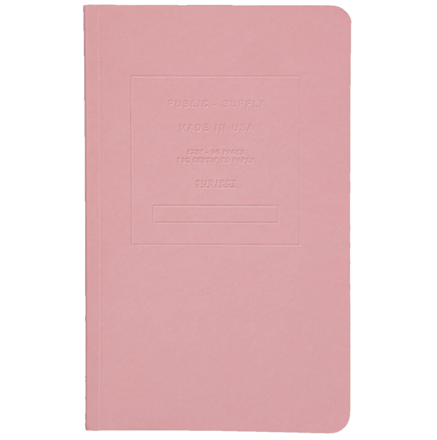 Public-Supply Embossed Notebook Blush