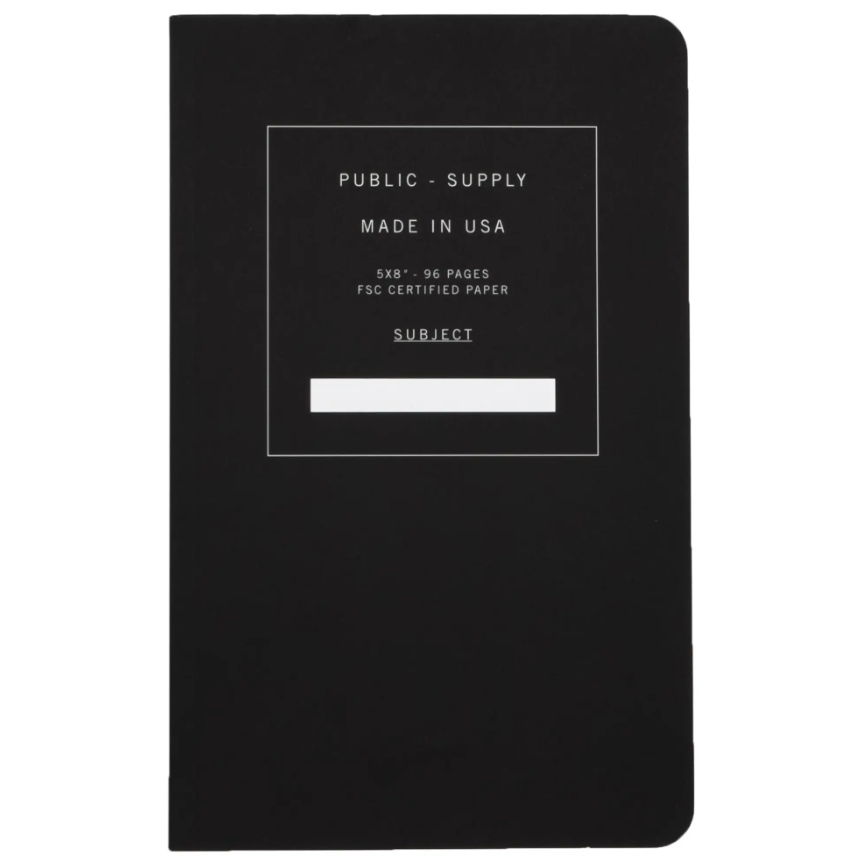 Public-Supply Notebook Black