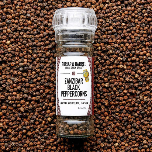 Zanzibar Black Pepper (Grinder)  / Burlap + Barrel