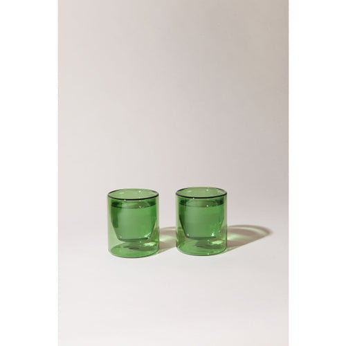 6 oz Double-Wall Verde Glass Set