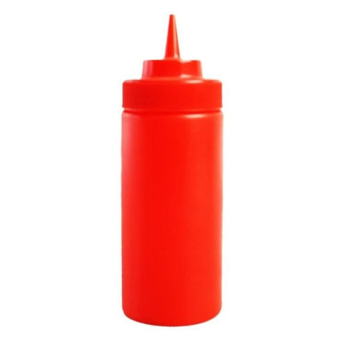 8 oz Red Squeeze Bottle
