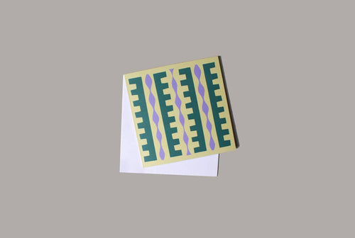 Ding Ding Pale Yellow Tile Card