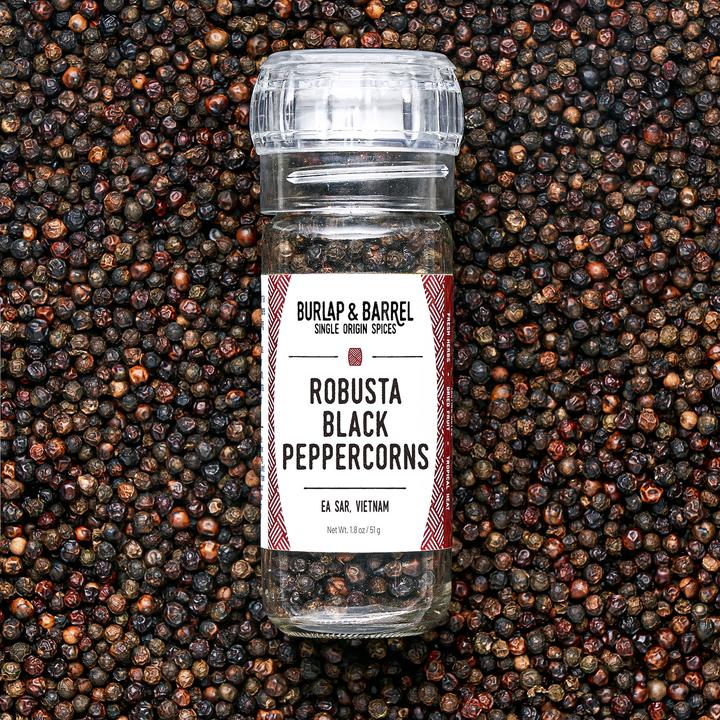 Robusta Black Pepper (Grinder)  / Burlap + Barrel