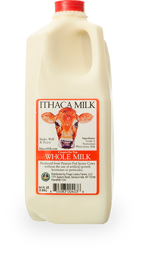 Ithaca Whole Jersey Cow Creamline Milk (Half Gallon)