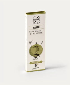 Sabadi Rajah Organic Traditional Modica Chocolate w/ White Peppercorns 64%, 50 g